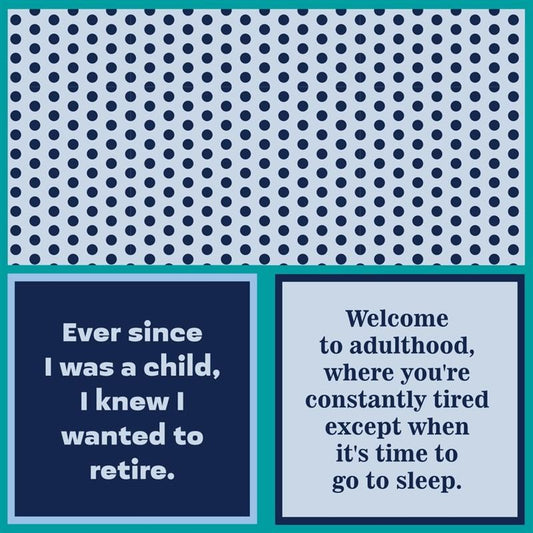 Adulthood Tired Napkins