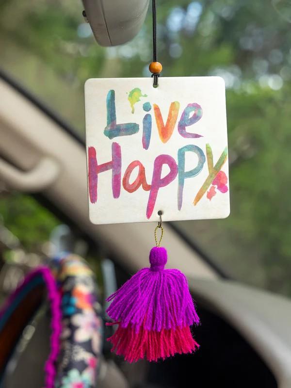 Live Happy Car Air Freshener