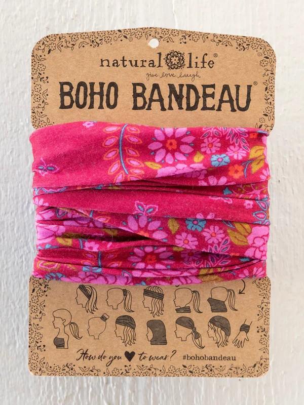 Merlot Floral Bandana Full Boho Bandeau® Headband