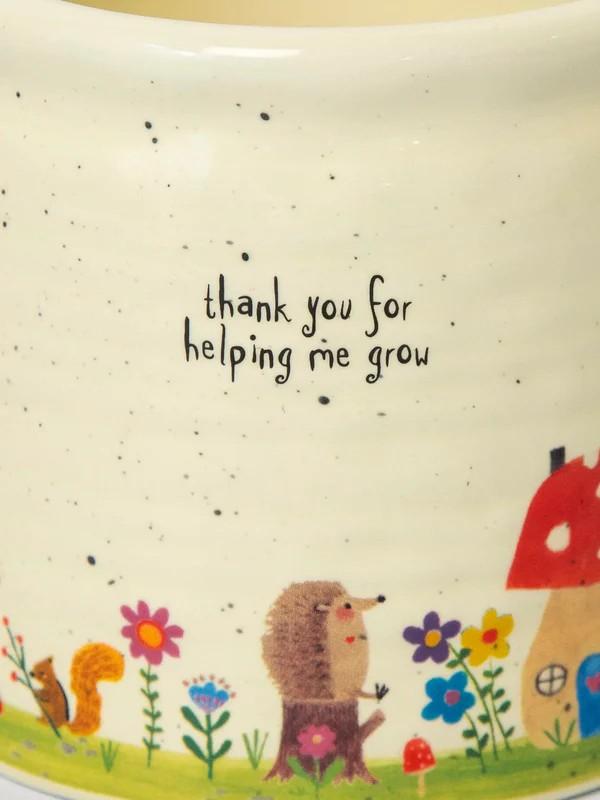 Crock Planter - Thank You Medium