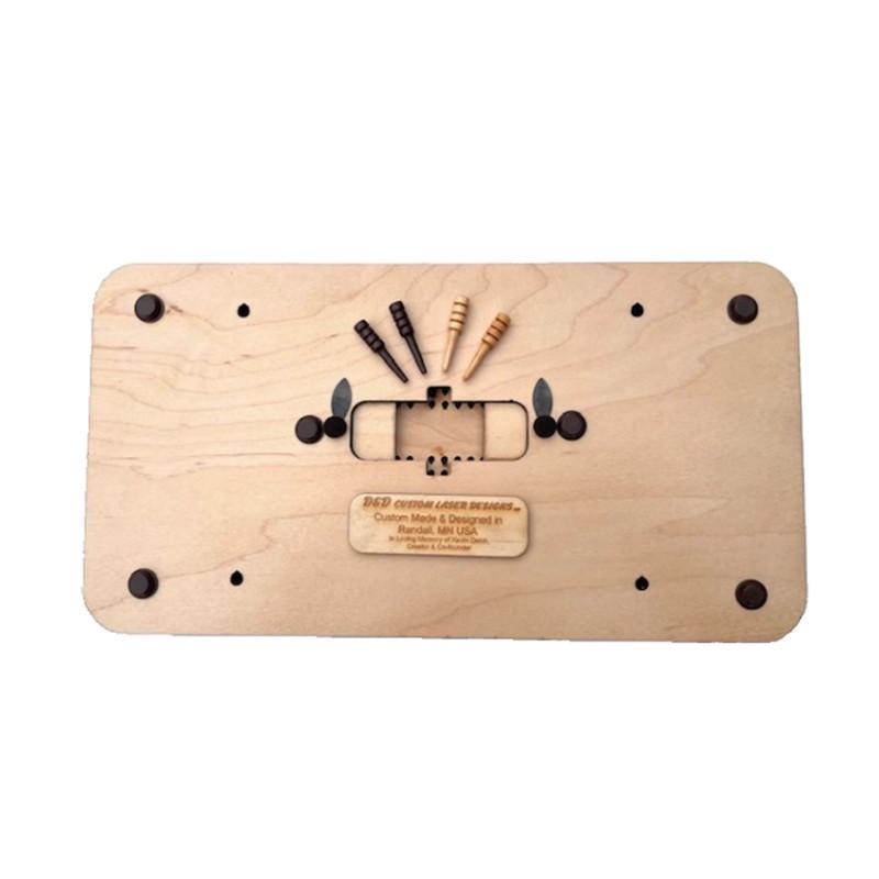 MN License Plate Uffda Cribbage Board