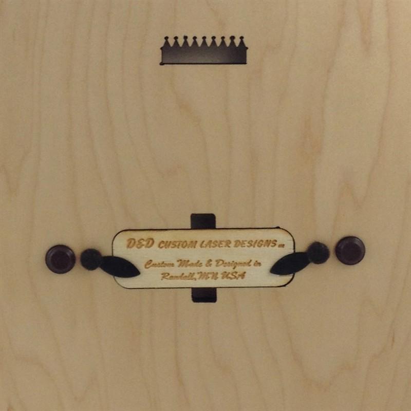 MN License Plate Uffda Cribbage Board