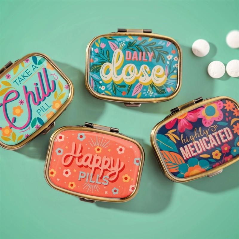Power Up Small Metal Pill Case