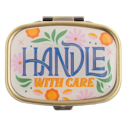 Handle w/ Care Small Metal Pill Case
