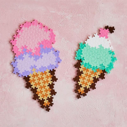 Ice Cream Cones Puzzle by Number