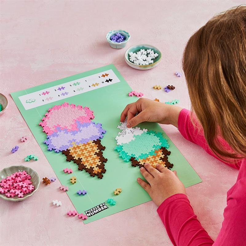 Ice Cream Cones Puzzle by Number