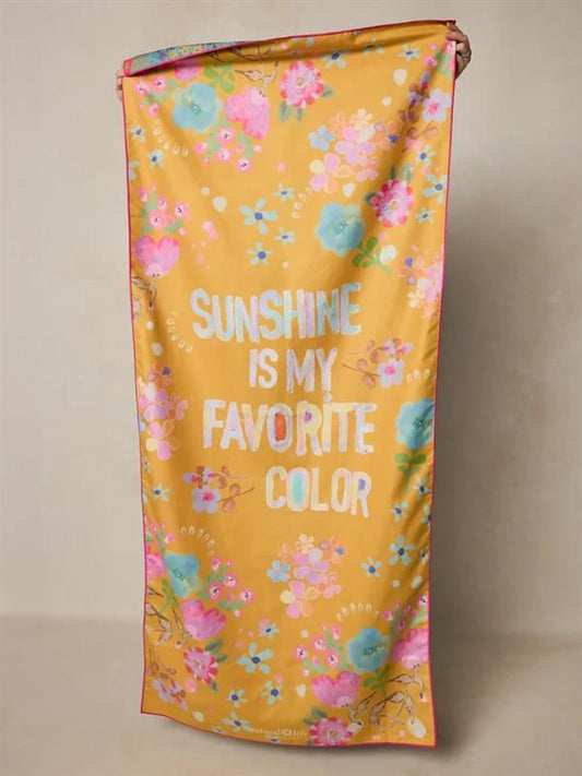 Beach Towel - Sunshine Is My Favorite Color Double-Sided Microfiber