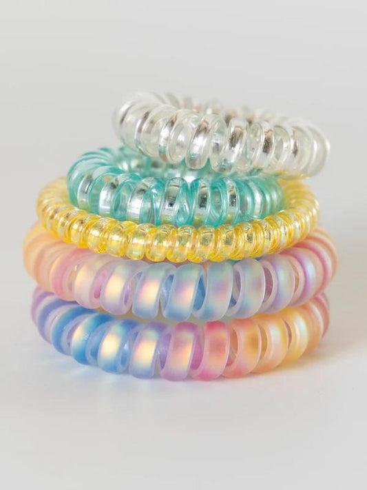 Barcelona Hair Bands, Set of 5 - Rainbow