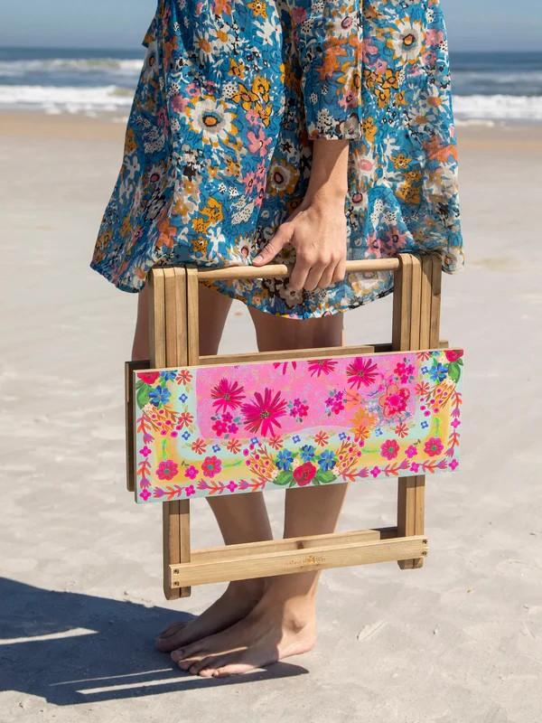Take Anywhere Table - Pink Daisy