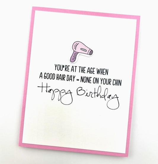 good hair day bday card