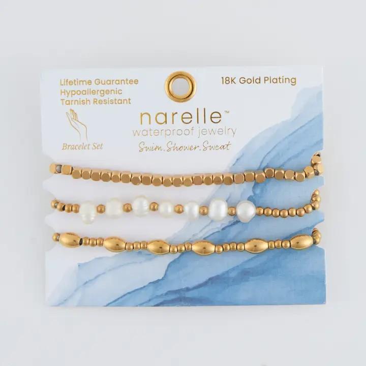 Multi Genuine Pearl Stretch Set Waterproof