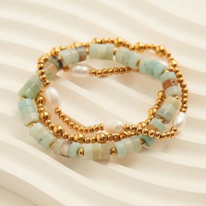 Pearl Bracelet Set Waterproof