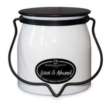 Linen & Ashwood Butter Jar Candle