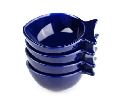 Cobalt Fish Dip Bowl