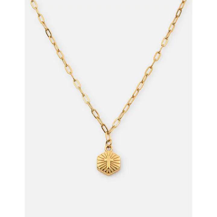 Radiant Cross Necklace