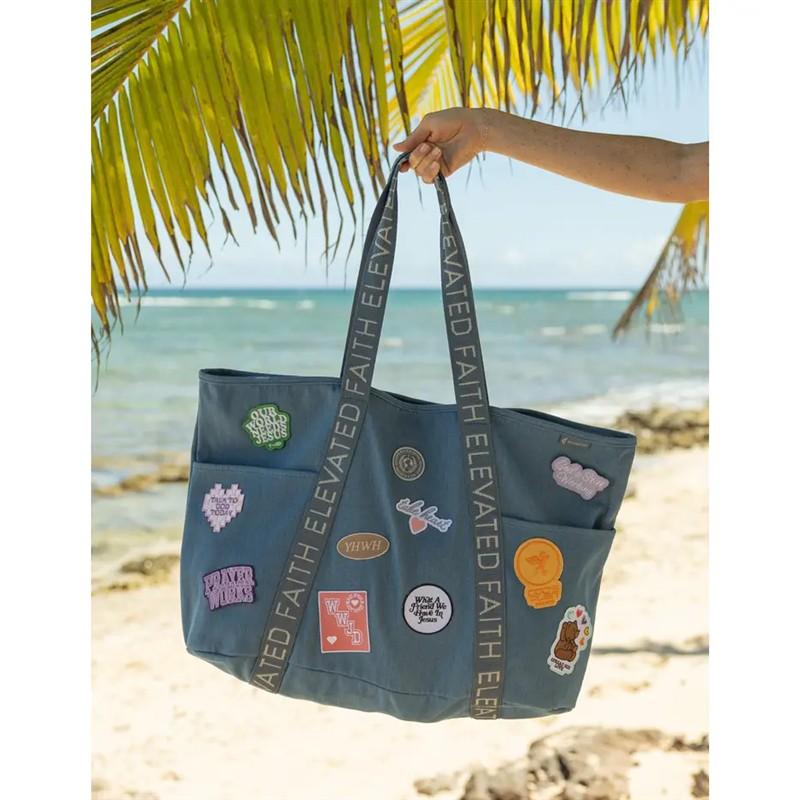 The Large Everyday Denim Tote Patch Kit