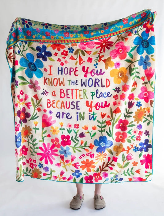 World Better Place Double Sided Blanket