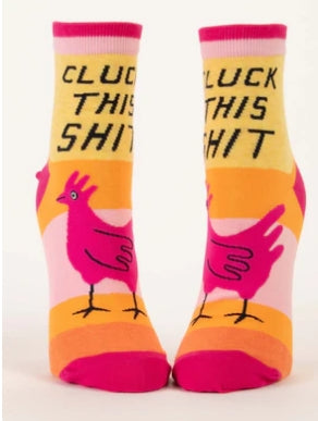 Cluck This Shit Crew Ladies Socks