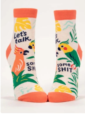 Let's Talk SOme Shit Crew Ladies Socks