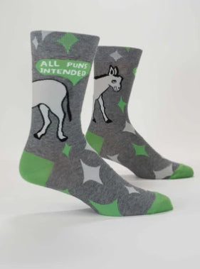 All Puns Intended Mens Socks