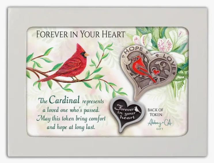 Forever in Our Heart Cardinal Token