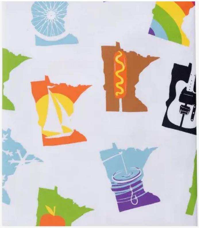 Minnesota Months Adam Turman Tea Towel