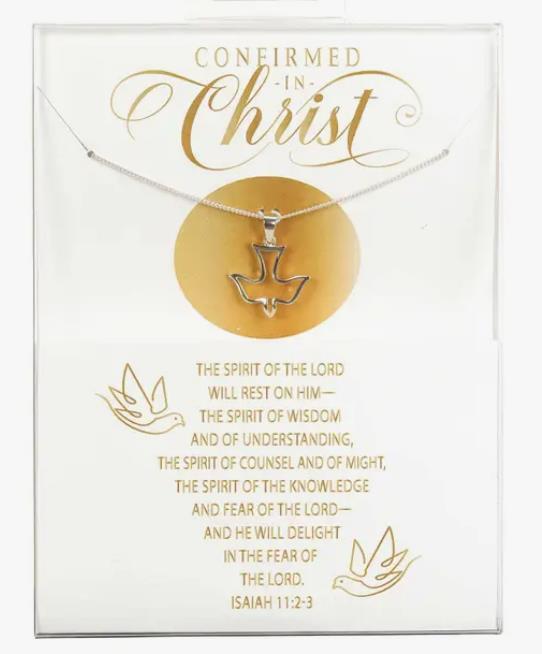 Confirmed in Christ Open Dove Necklace