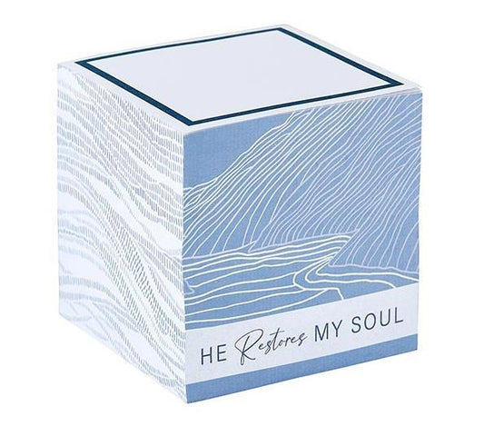 He Restores My Soul Paper Cube